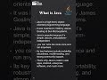What is Java | Introduction to Java | #javatutorial | #whatisjava