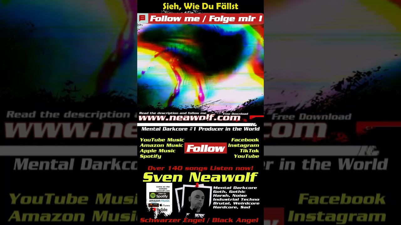 Sven Neawolf Drops Brutal Mental-Darkcore Harsh Noize Grunge Goth Weirdcore Song | Watch and Share!