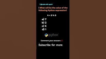 Python quiz ||comment your answer || Arthamatic operation #python #pythonquiz #shorts #programming