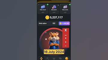 #Hamster #Kombat #Daily #Cipher #Code 16 July 2024 DEX