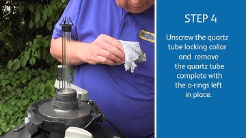 Changing a UVC lamp on the Hozelock Bioforce Revolution