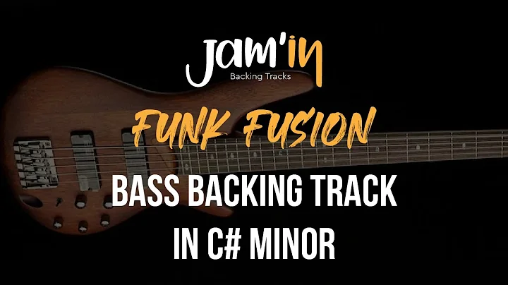 Funk Fusion Bass Backing Track in C# Minor