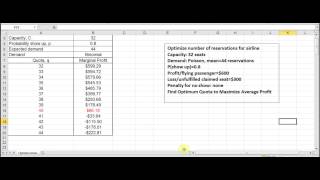Lecture 8: How Airlines Optimize Policy for Accepting Reservations