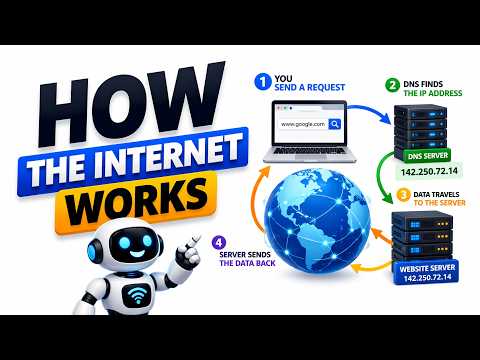 How the Internet ACTUALLY Works — Explained in 5 Minutes (IP, DNS, TCP/IP)