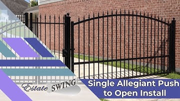 How To Program Estate Swing Allegiant Single Driveway Gate Opener For Push To Open