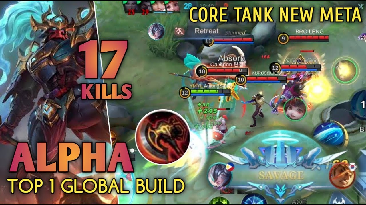 17 KILLS + SAVAGE!! NEW EMBLEM BUILD ALPHA CORE TANK - TOP 1 GLOBAL ...