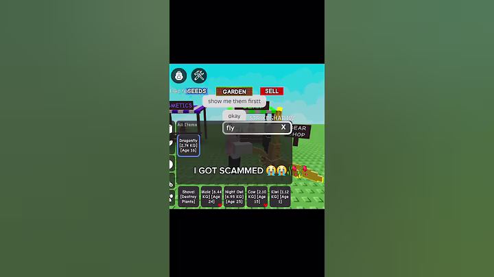 I GOT SCAMMED IN GROW A GARDEN... #growagarden #roblox #scam #fyp #rainbowfriends #fypviral