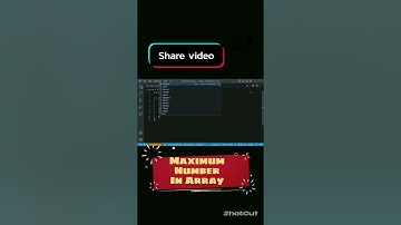 Find maximum number from array in c😱😱#shorts#coding🔥
