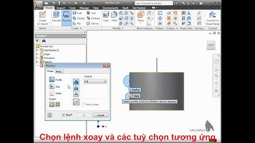 Bài 22   Lệnh Revolve với tùy chọn cắt Autodesk inventor
