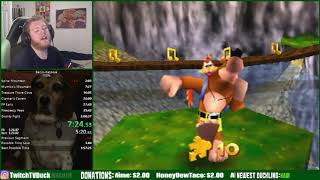 Banjo-Kazooie 100% in 2:00:23
First PB in BK 100% with MMM Early. Expect a lot more soon. Watch live at https://www.twitch.tv/duck Banjo-Kazooie 100% in 2:00:23