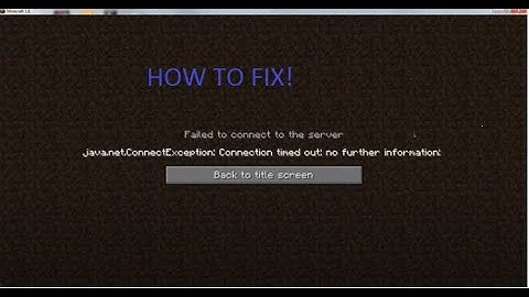 How to fix java.net.ConnectException: Connection timed out: no further information: