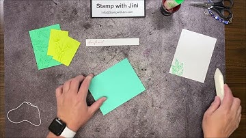 Stamp with Jini SPOTLIGHT ON NATURE ONSTAGE CARD by Jini Merck