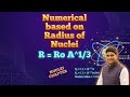 Numerical Based on Radius of Nuclei #neet#iit#viral#shorts#ytshorts#yt#viralreels#shortvideos#video