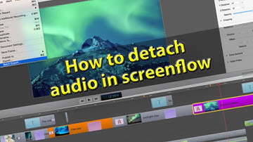 Screenflow 5 Tutorial - How to deatch audio in screenflow