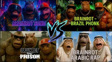 BRAINROT BRAZIL Vs BRAINROT ARABIC Vs BRAINROT SONG TILoS Hop EDM Rush (part 46)