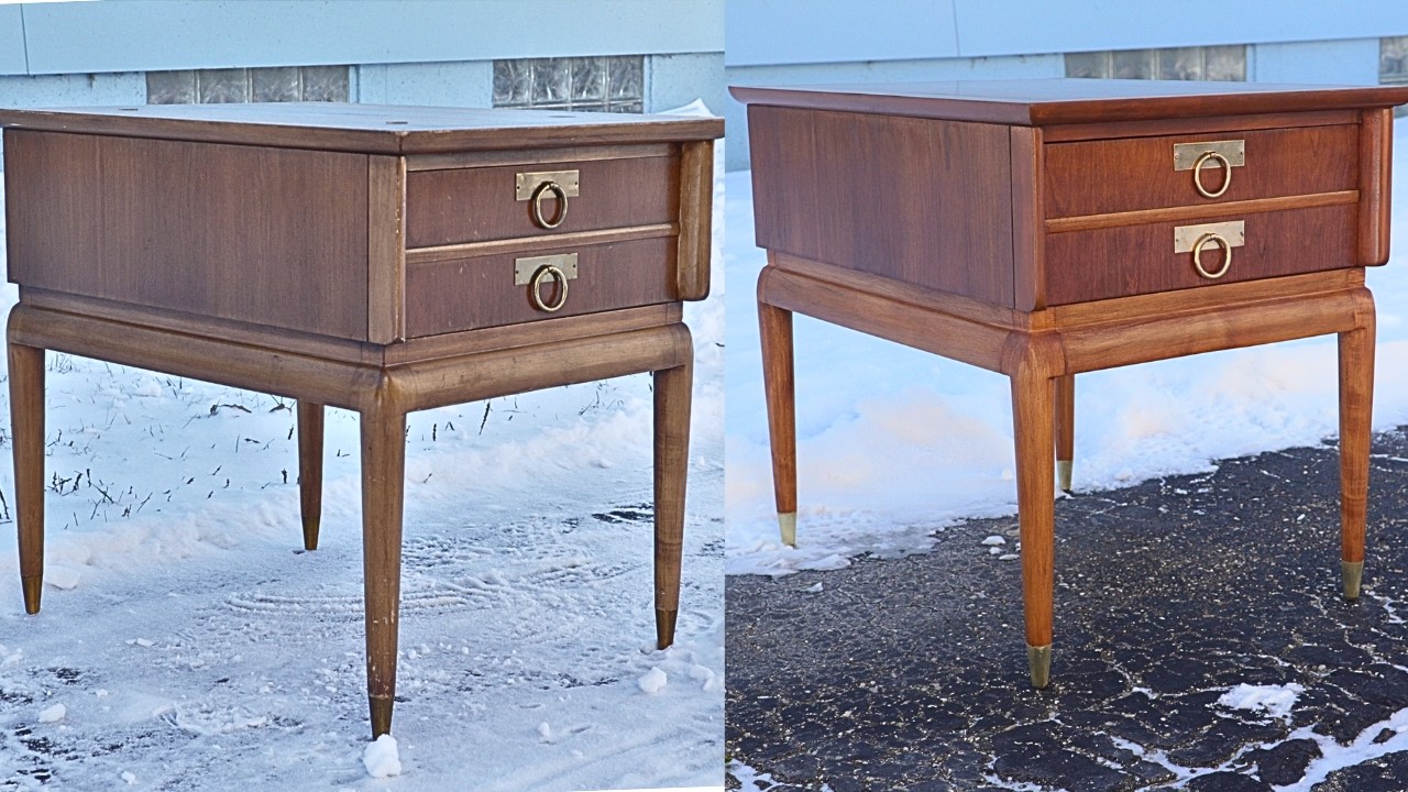 WHO ARE YOU?! Let's refresh this unnamed MCM nightstand.