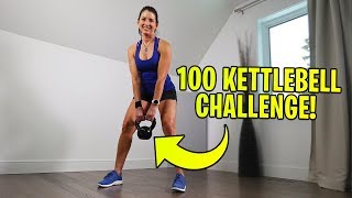 100 KETTLEBELL (DUMBBELL) SWINGS 30 DAY CHALLENGE