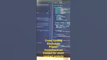 Crowdfunding Project #Blockchain #smartcontract #solidity