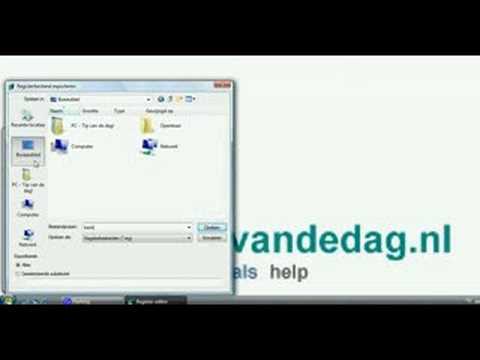 Video: Een Back-up Maken Van Het Register The