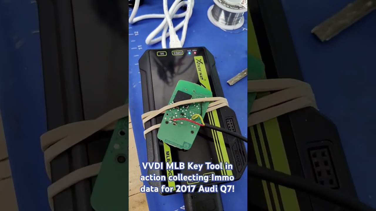 VVDI MLB tool collecting data from cars original key to be calculated for immo data! 