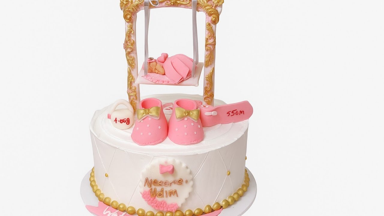 Украшения на торт для девочки ❗ Украшения на торт в виде качелей для девочки ❗ Украшения на торт ...