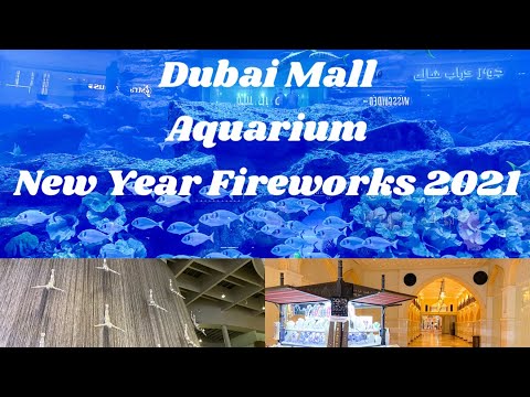 SHARKS in Dubai AQUARIUM | Dubai Mall Tour | BURJ KHALIFA New Year 2021 Fireworks 💥 🔥🔥❤️ 🐟