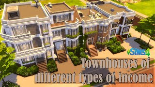 The Sims 4 For Rent Build | Townhouses Stop Motion Build No CC