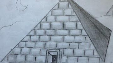 How to Draw a Pyramid For Beginners