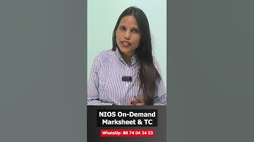 NIOS On Demand Exam Result Date, Migration and TC #nios