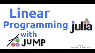 Linear Programming in Julia using JuMP