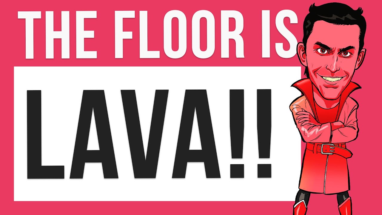 The floor is LAVA game - YouTube