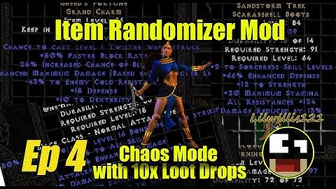 D2 Randomizer Mod w/ 10x Loot Drops. PlayThrough Hell [100% Random Item Mods Ep4]