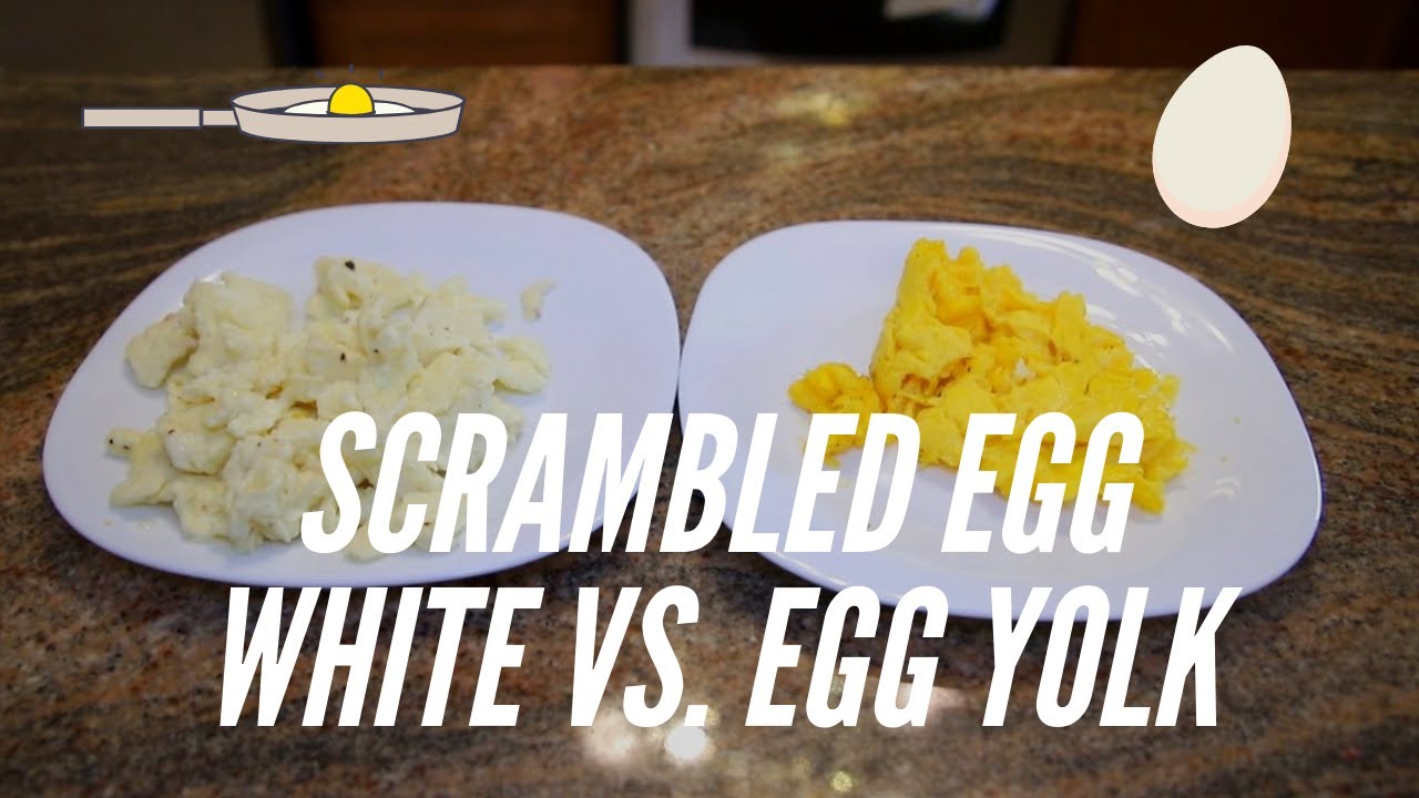 Scrambled Egg Whites Vs Scrambled Egg Yolks Youtube