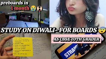 Diwali wasted ?😨|| as a CBSE 10th grader 🫶🏻| Preboards Prep | class 10 study vlog | aesthetic vlog