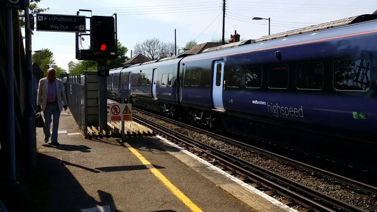 Class 395 12 car 395021 395022 Chartham 08/05/16