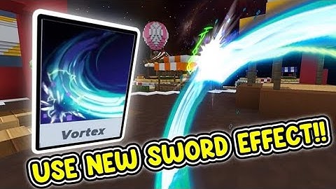 Using New Vortex Sword Effect in Bedwars‼ [Blockman GO]