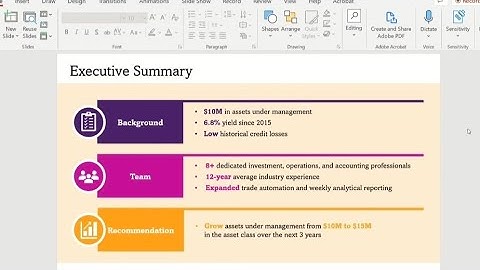 step by step executive summary PowerPoint idea!
