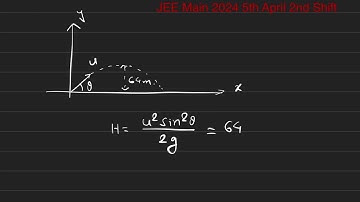 The maximum height reached by a projectile is 64 m. if the initial velocity is halved,the new maximu
