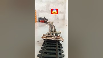 Nails VS rc train crash testing Detail 😱 / remote control train #shorts #rccars #mrtoysupdate