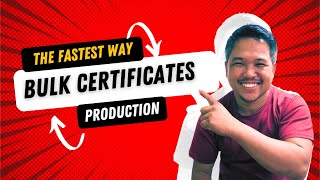 How to Bulk Certificates Production: Fastest Way