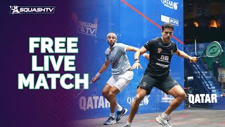 ??????? Mo.ElShorbagy v Ibrahim ?? | VITAGEN Singapore Squash Open 2023 | FREE LIVE MATCH