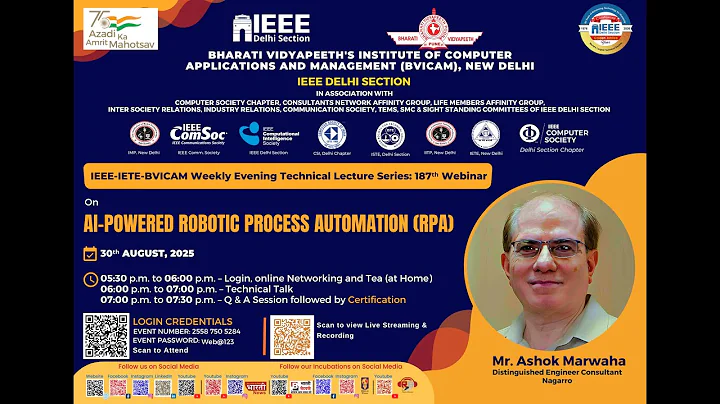 187ᵗʰ National Webinar  on AI-Powered Robotic Process Automation (RPA)