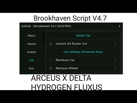 Roblox BROOKHAVEN SCRIPT (PASTEBIN)  Arceus x Delta Hydrogen Fluxus 