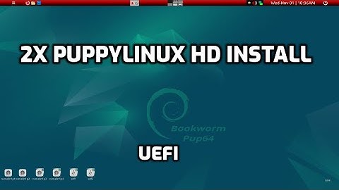 2x puppylinux HD Install: UEFI PC