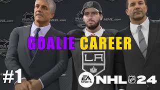 NHL 24 BE A PRO #1 - Hollywood Bound! - Goalie Gameplay