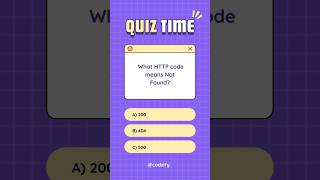 What HTTP code means "Not Found" ? | Full Stack Web Development 🔥