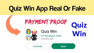 Quiz Win App Real or Fake | quiz win apk withdraw proof | quiz win real screenshot 3