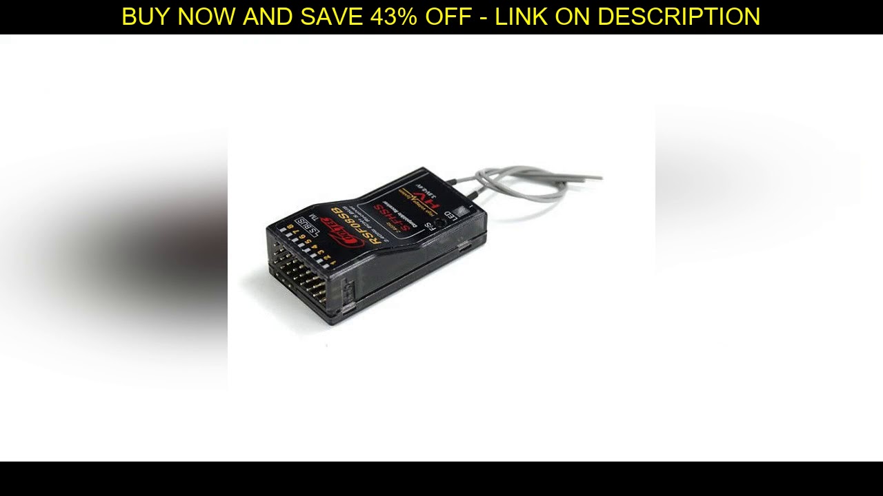 CoolTech RSF08SB 8CH Compatible Receiver for Futaba S-FHSS S.BUS 10J 8J 6J 4GRS 4PX Transmitter