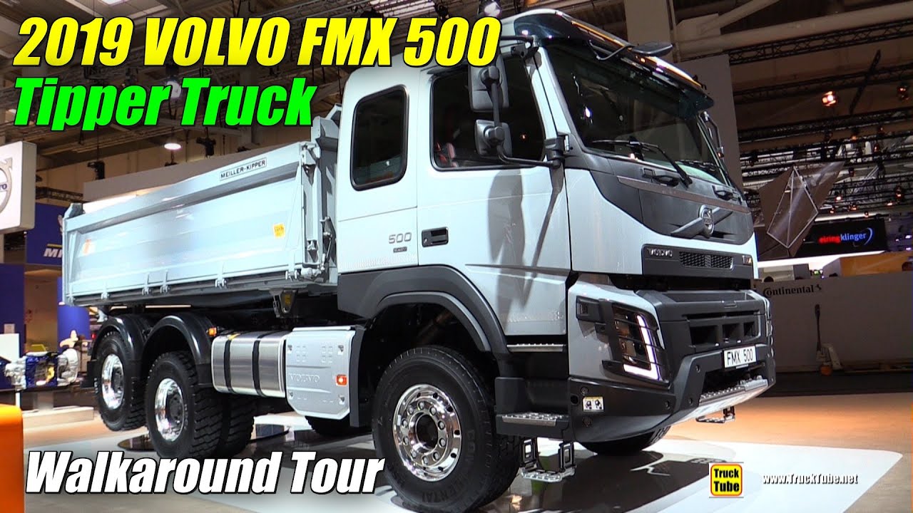 Volvo FMX 500 6x4 Three-Way Tipper Truck (2019) Exterior and