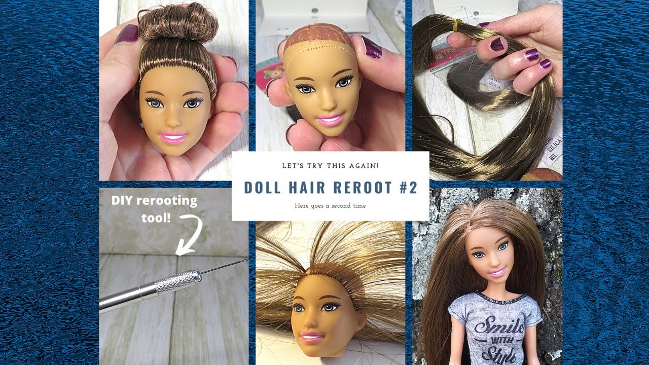 2 Doll Hair Reroot! 